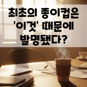 최초의 종이컵 유래 역사
