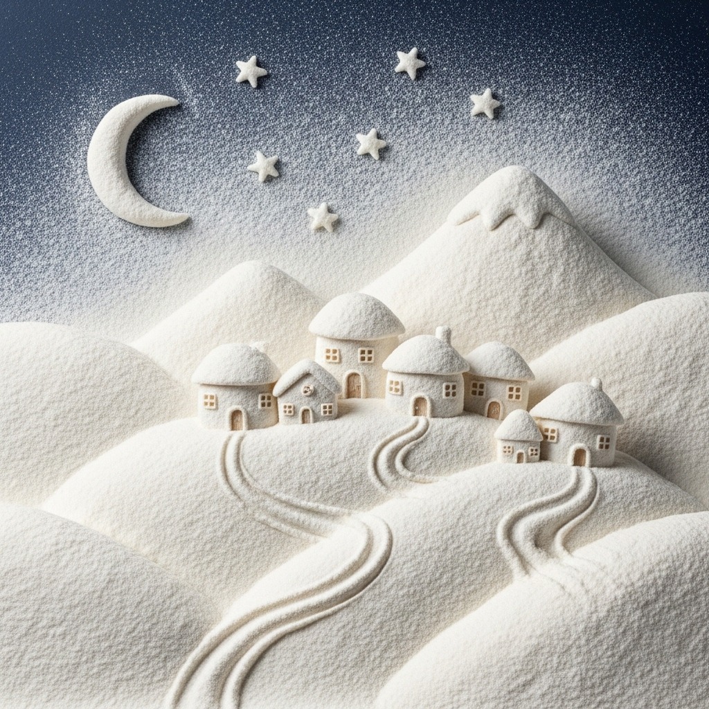 귀여운 밀가루 일러스트