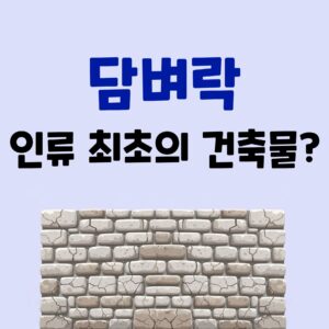 담벼락에 숨은 놀라운 비밀 7가지