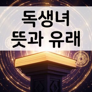 독생녀 뜻 유래 의미