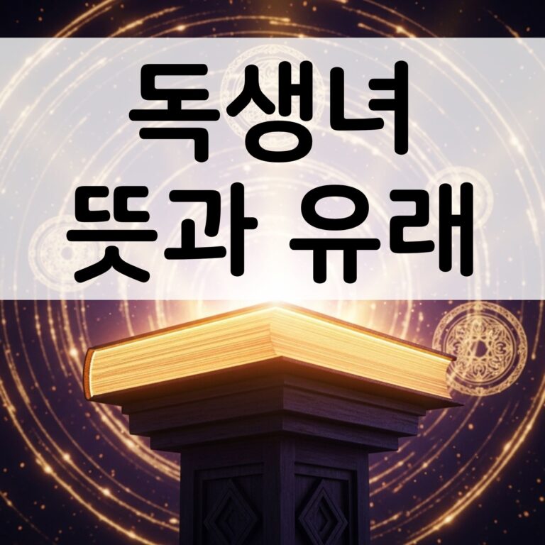 독생녀 뜻 유래 의미