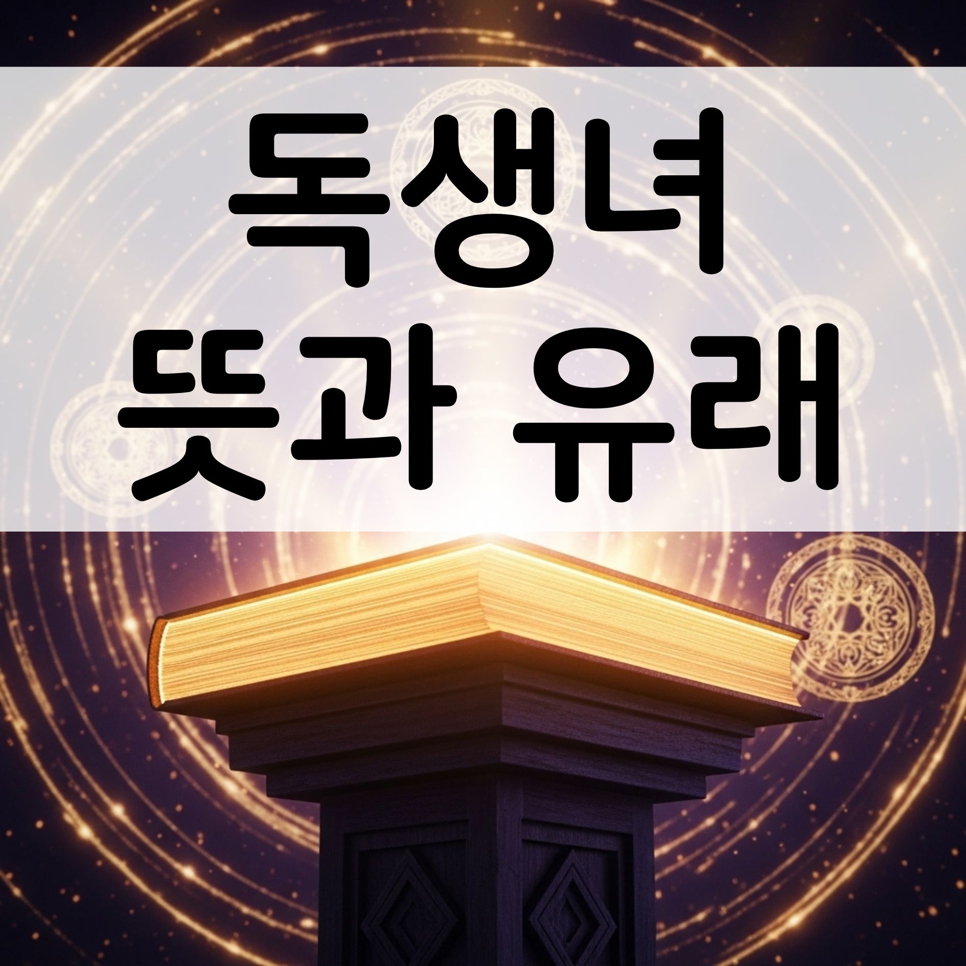독생녀 뜻 유래 의미