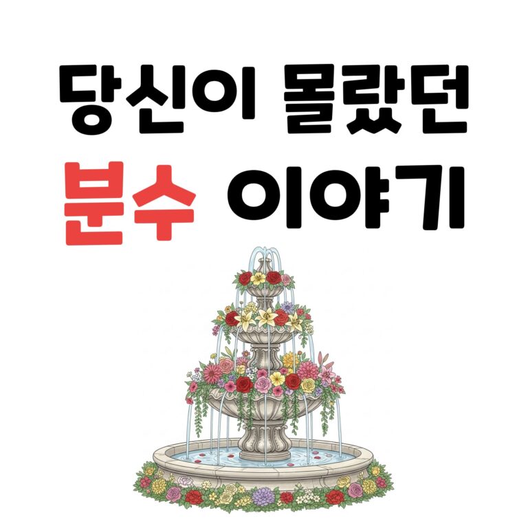 식수원에서 음악 분수까지 과학, 역사, 전설을 품은 분수의 모든 것