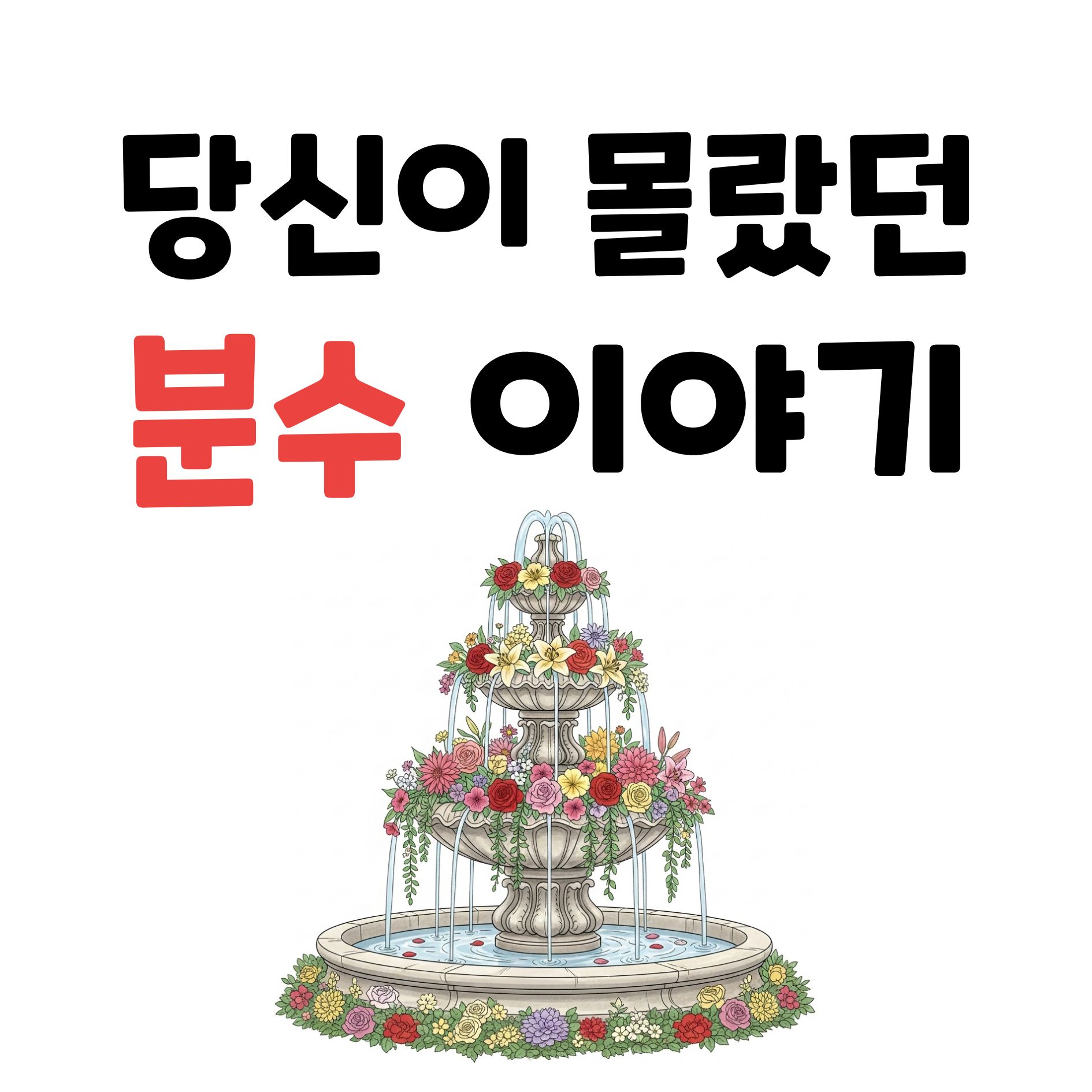 식수원에서 음악 분수까지 과학, 역사, 전설을 품은 분수의 모든 것